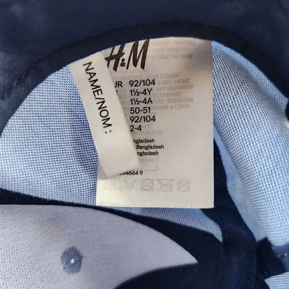 H&M boys light blue baseball cap hat Los Angeles California